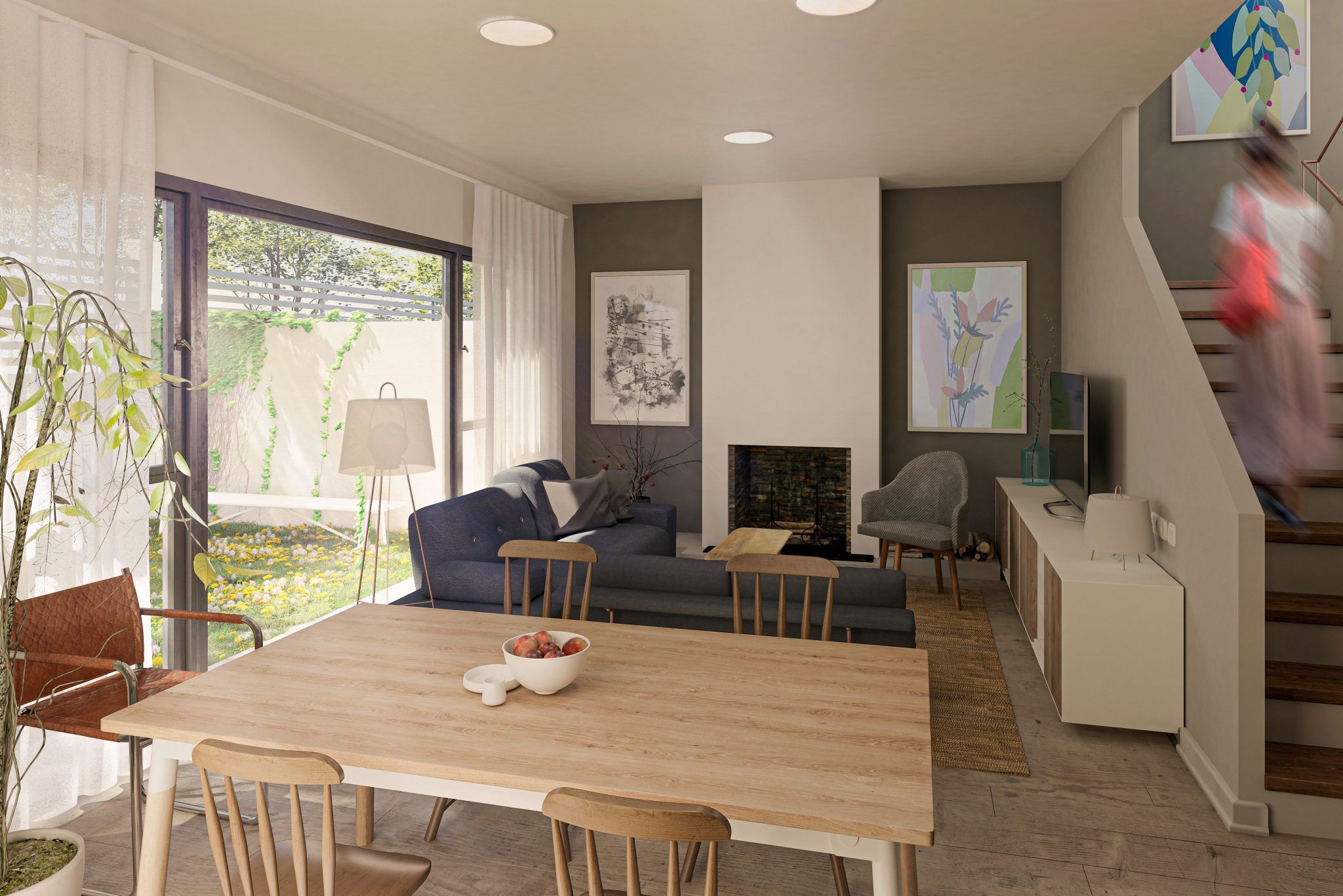 3 Viviendas en Almensilla_Perspectiva interior_1