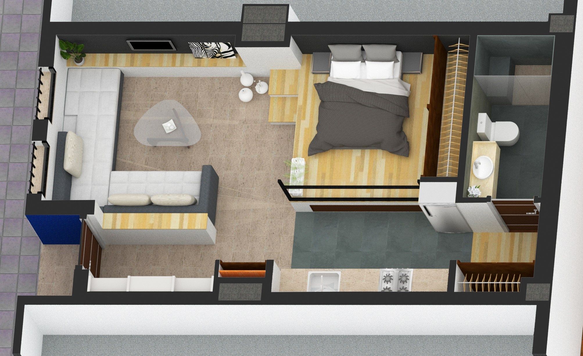 8 Apartamentos en Puerto Gelves_Axonometria_4