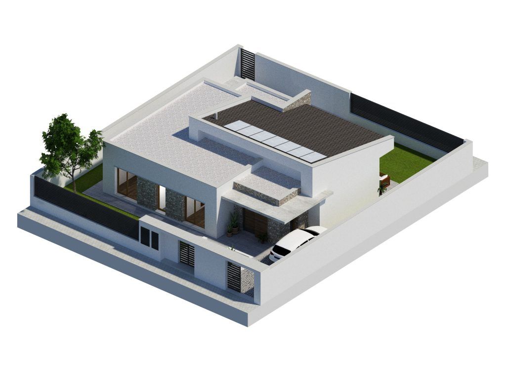 Casa Claudia_Axonometria_1