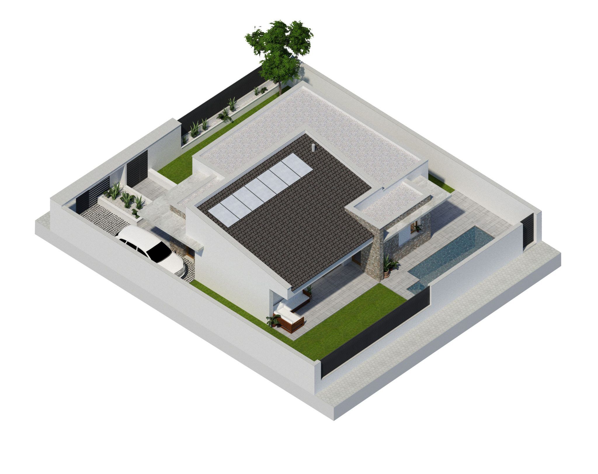 Casa Claudia_Axonometria_2