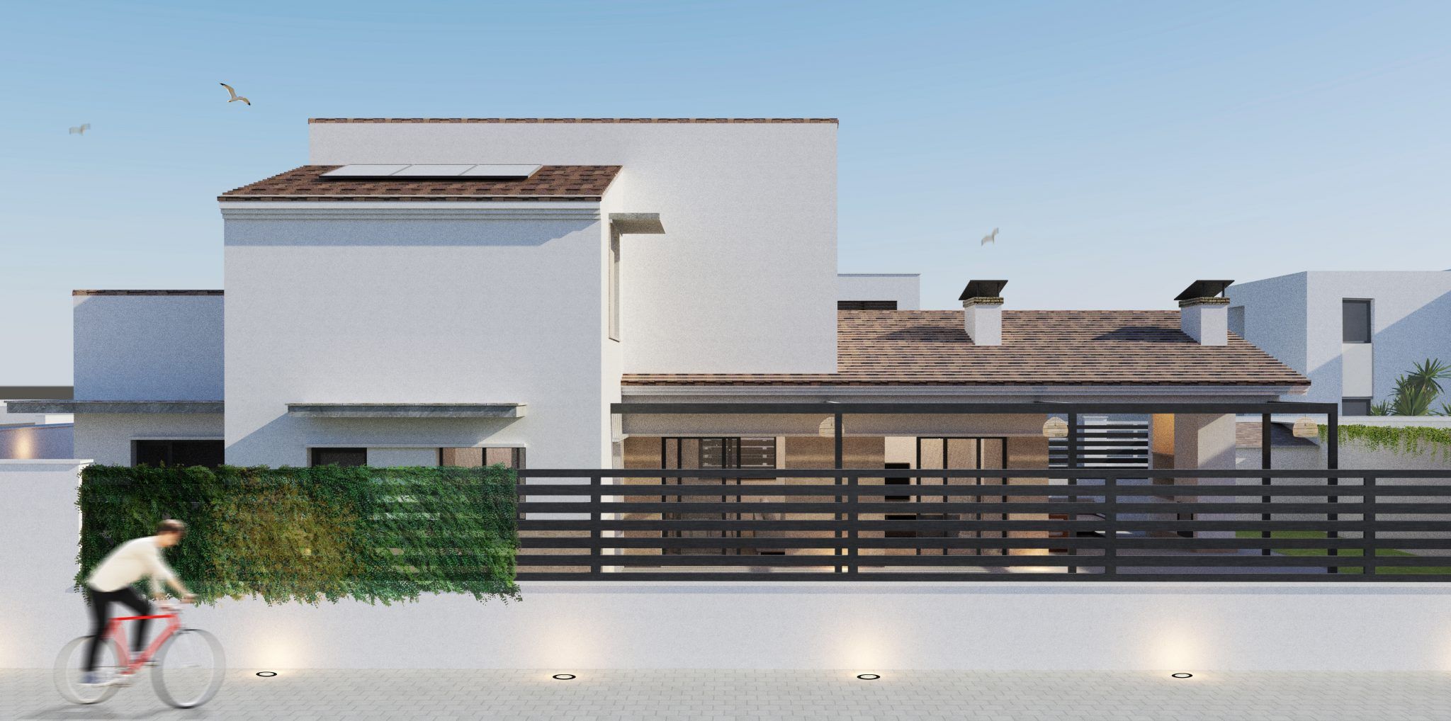 Casa Poniente_Perspectiva exterior_A