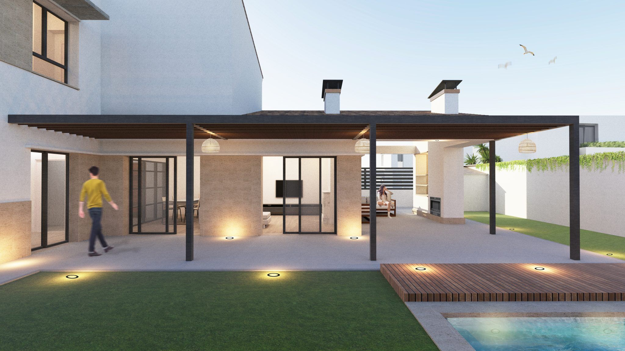 Casa Poniente_Perspectiva exterior_B