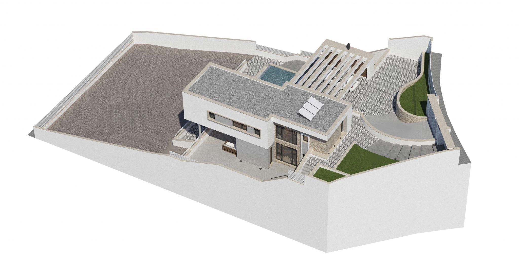 Casa Roma_Perspectiva axonometrica_A