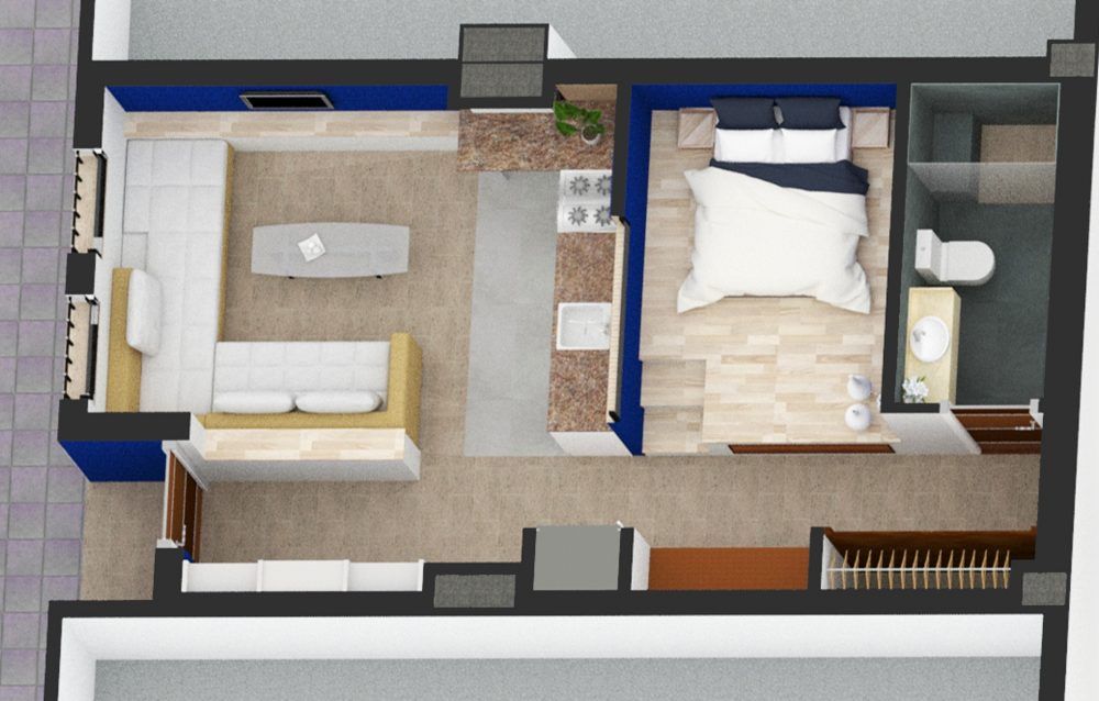 8 Apartamentos en Puerto Gelves_Axonometria_3